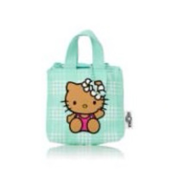 Hello Kitty x Aloha Collection Green Palaka Tiny Tripper Bag - Picture 2 of 2